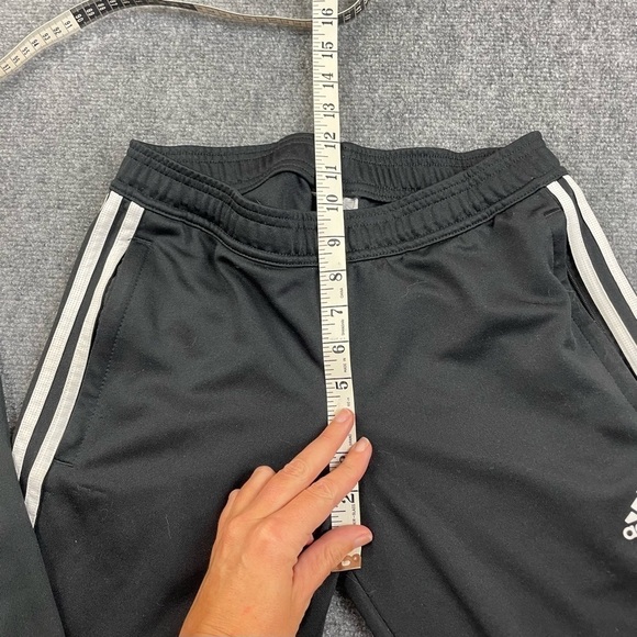 ADIDAS women’s Black Athletic Track Pants skinny fit Black/white size: Small - Picture 9 of 11